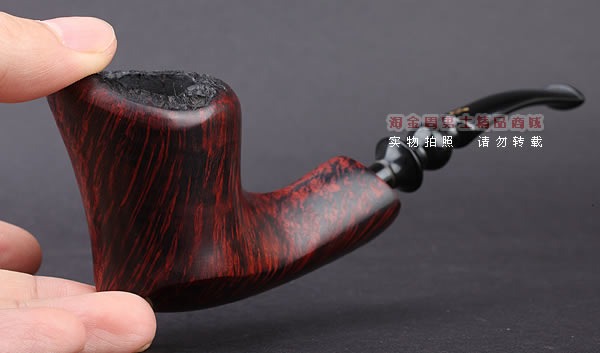 丹麦Erik Nording石楠木手工烟斗 FREEHAND ORANGE SMOOTH 酒红06-10