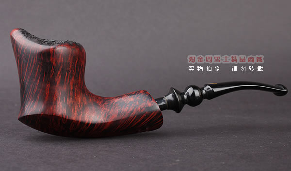 丹麦Erik Nording石楠木手工烟斗 FREEHAND ORANGE SMOOTH 酒红06-4