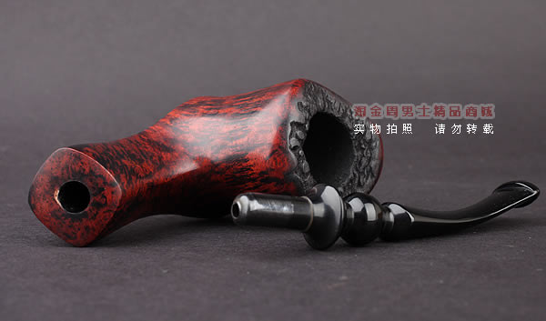 丹麦Erik Nording石楠木手工烟斗 FREEHAND ORANGE SMOOTH 酒红06-8
