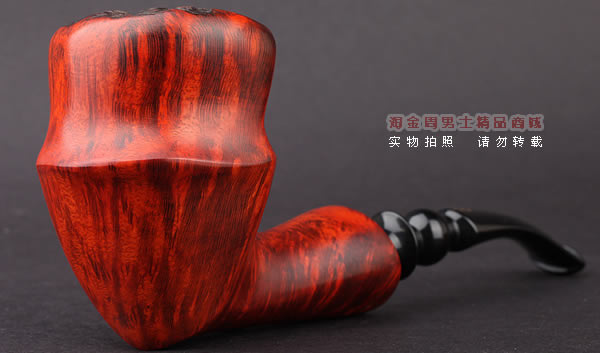 丹麦Erik Nording石楠木手工烟斗 FREEHAND DARK GRAIN 深棕01-1