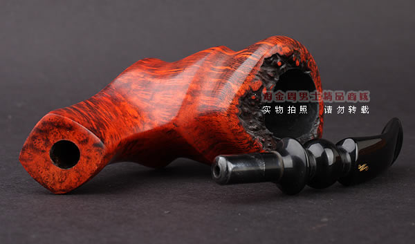 丹麦Erik Nording石楠木手工烟斗 FREEHAND DARK GRAIN 深棕03-8