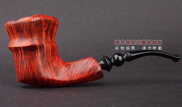 丹麦Erik Nording石楠木手工烟斗 FREEHAND DARK GRAIN 深棕05-4