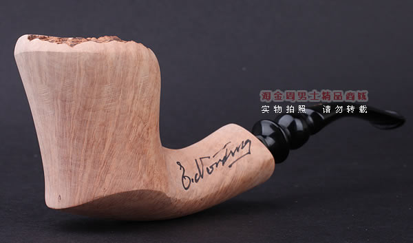丹麦Erik Nording石楠木手工签名烟斗 SIGNATURE SMOOTH 原木04-1