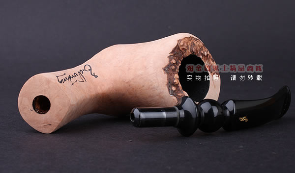 丹麦Erik Nording石楠木手工签名烟斗 SIGNATURE SMOOTH 原木04-8