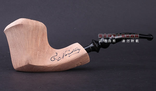 丹麦Erik Nording石楠木手工签名烟斗 SIGNATURE SMOOTH 原木05-4