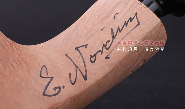 丹麦Erik Nording石楠木手工签名烟斗 SIGNATURE SMOOTH 原木06-9