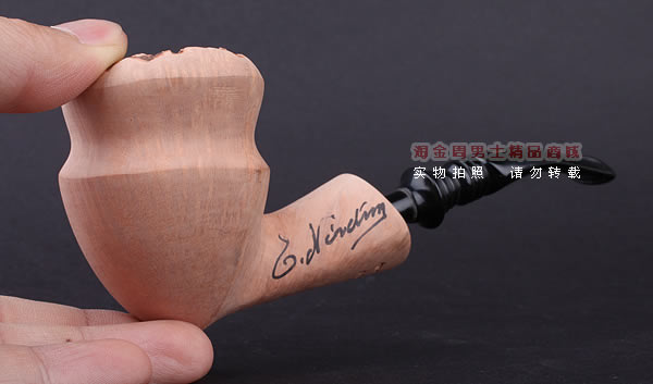 丹麦Erik Nording石楠木手工签名烟斗 SIGNATURE SMOOTH 原木07-10