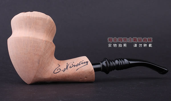 丹麦Erik Nording石楠木手工签名烟斗 SIGNATURE SMOOTH 原木07-3