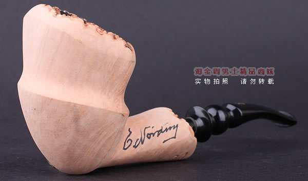 丹麦Erik Nording石楠木手工签名烟斗 SIGNATURE SMOOTH 原木10-1
