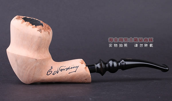 丹麦Erik Nording石楠木手工签名烟斗 SIGNATURE SMOOTH 原木10-4