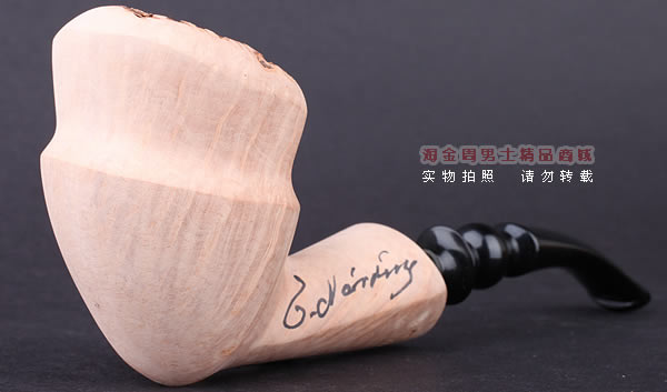 丹麦Erik Nording石楠木手工签名烟斗 SIGNATURE SMOOTH 原木12-1