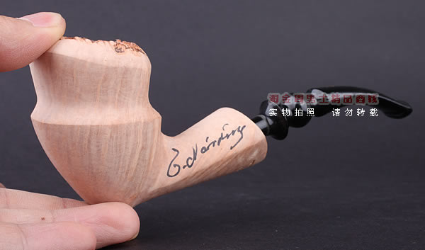 丹麦Erik Nording石楠木手工签名烟斗 SIGNATURE SMOOTH 原木12-10
