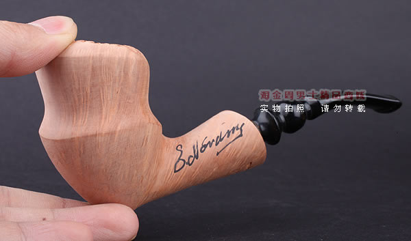 丹麦Erik Nording石楠木手工签名烟斗 SIGNATURE SMOOTH 原木13-10