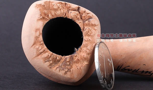 丹麦Erik Nording石楠木手工签名烟斗 SIGNATURE SMOOTH 原木13-6