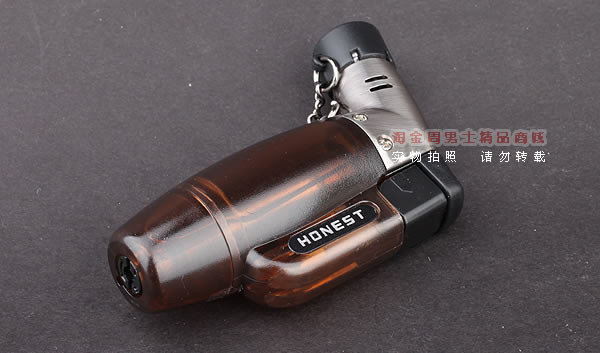 皇冠烟具 百诚HONEST烟斗雪 茄打火机 防风直冲火 玉笛1#-1