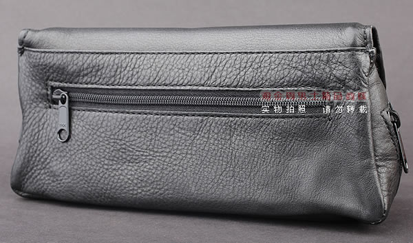 进口烟具 原装正品意大利lubinski真皮2斗烟斗皮包 I714 黑色-1
