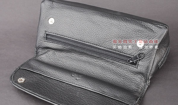 进口烟具 原装正品意大利lubinski真皮2斗烟斗皮包 I714 黑色-5