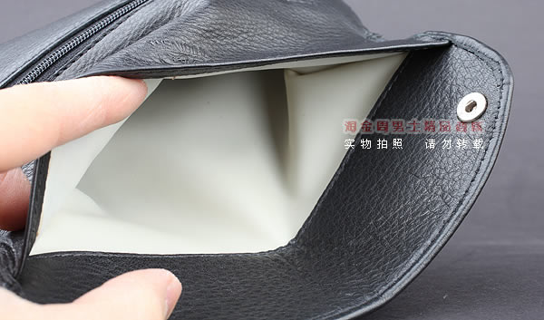进口烟具 原装正品意大利lubinski真皮2斗烟斗皮包 I714 黑色-6
