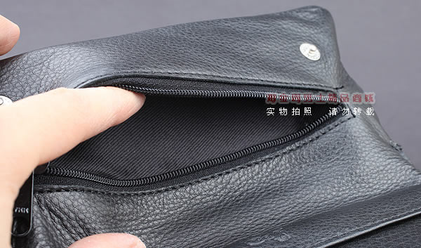 进口烟具 原装正品意大利lubinski真皮2斗烟斗皮包 I714 黑色-7