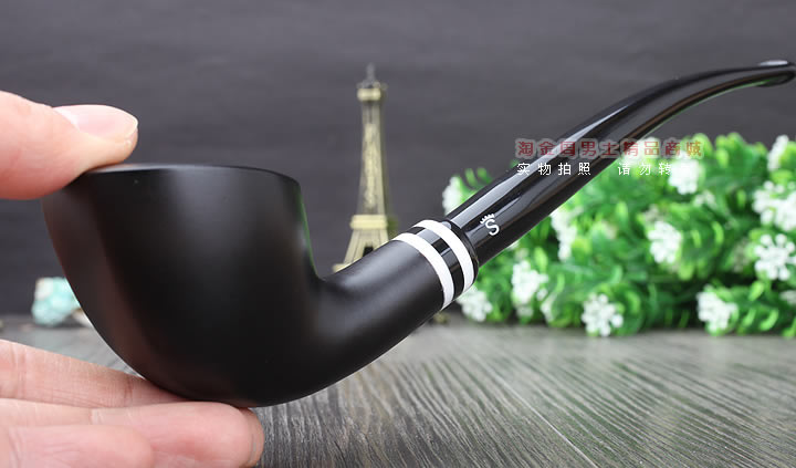 【淘金周】丹麦Stanwell双嘴石楠木烟斗阅读烟斗6件套黑白双嘴409-12