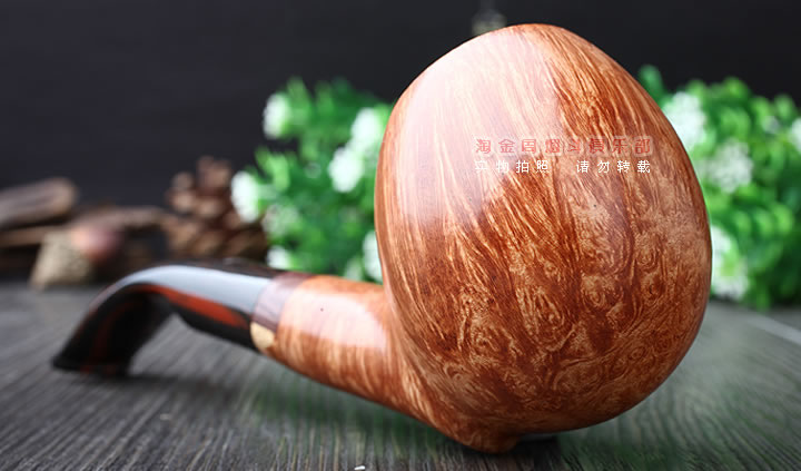 淘金周 意大利维布拉蒂Viprati VIP进口石楠木手工烟斗 大弯斗V24-2