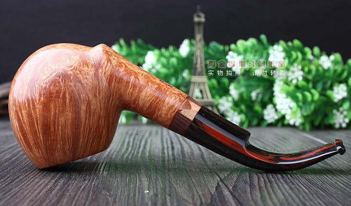 淘金周 意大利维布拉蒂Viprati VIP进口石楠木手工烟斗 大弯斗V24-4