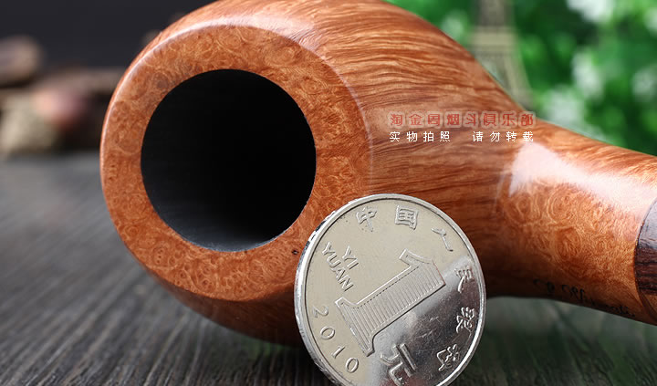 淘金周 意大利维布拉蒂Viprati VIP进口石楠木手工烟斗 大弯斗V24-5