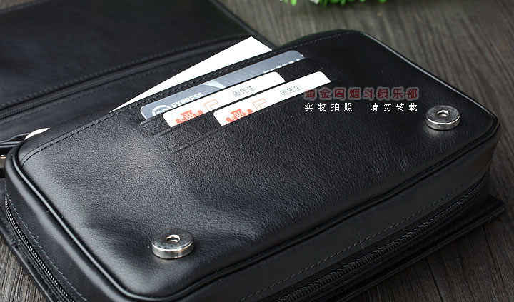 【淘金周】原装德国Martin Wess手工牛皮烟斗包 3斗包P107-3-9