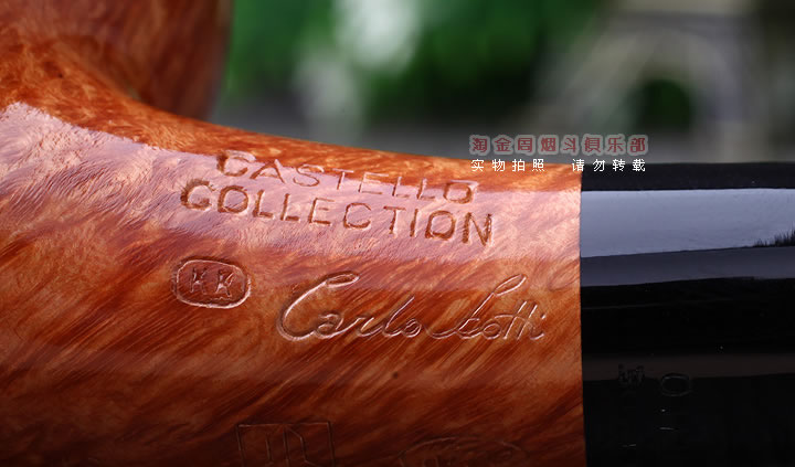 意大利卡斯特罗castello COLLECTION KK 签名收藏烟斗 军插斗 C35-7