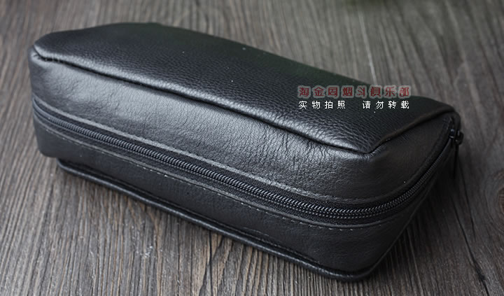 英国拉特雷RATTRAY'S 真皮烟斗包 烟丝包 两斗包 CP-2BK-RA-1