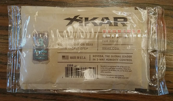 美国西卡 XIKAR雪茄双向加湿液 保湿包60克84% Boveda XMB84-60B-3