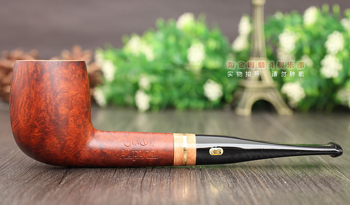进口烟具 法国CHACOM CC石楠木烟斗 五件套装ALPINA 棕红哑光110-3