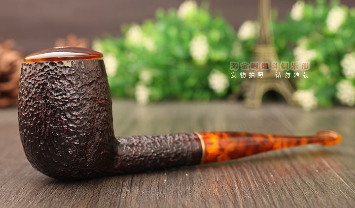 淘金周 意大利沙芬SAVINELLI石楠木烟斗 6件套装玉盖麻面128-1