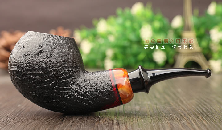 强推 齐国斌工作室 运动系列 石楠木烟斗 5件套装喷砂弯式苹果Q08-3