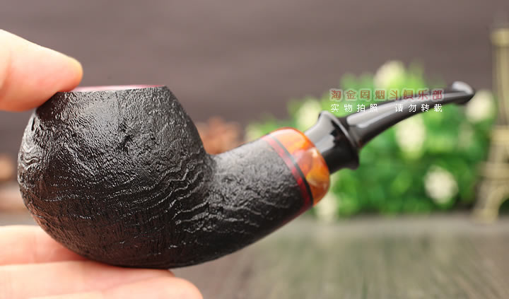 强推 齐国斌工作室 运动系列 石楠木烟斗 5件套装喷砂弯式苹果Q08-8