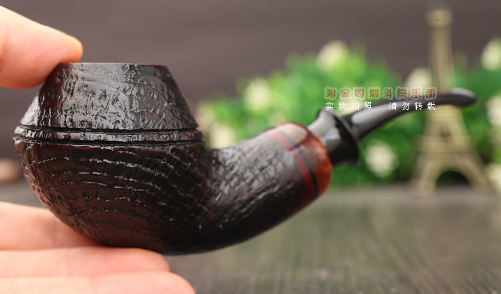 强推 齐国斌工作室 运动系列 石楠木烟斗 5件套装喷砂弯式牛头Q12-8