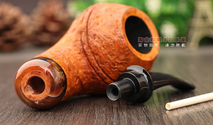 强推 齐国斌工作室 运动系列 石楠木烟斗 5件套装喷砂弯式牛头Q13-6