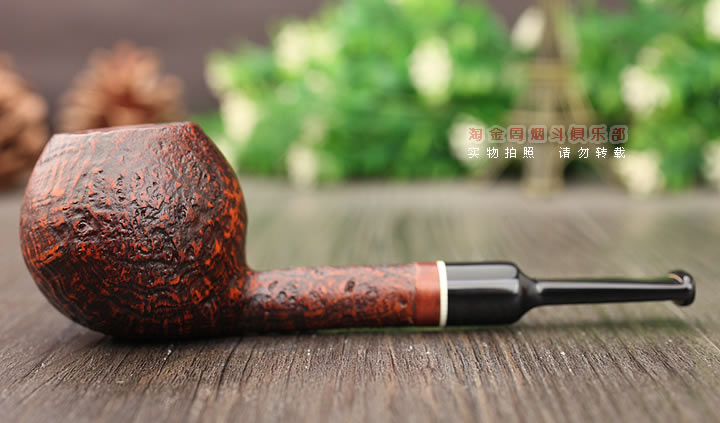 意大利 Vitale维塔莱石楠木烟斗 棕色喷砂05-3