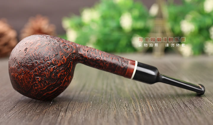 意大利 Vitale维塔莱石楠木烟斗 棕色喷砂05-4