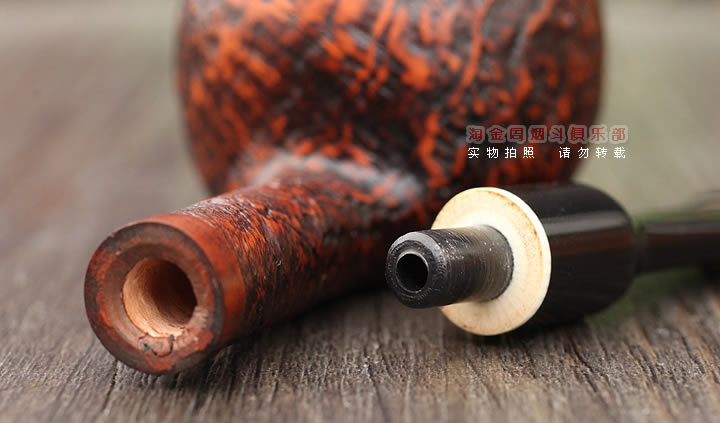 意大利 Vitale维塔莱石楠木烟斗 棕色喷砂05-6