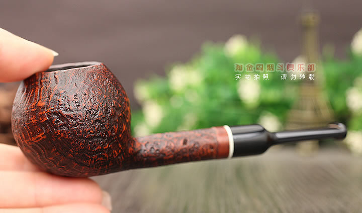 意大利 Vitale维塔莱石楠木烟斗 棕色喷砂05-8