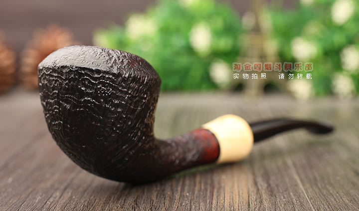 法国CHACOM CC石楠木烟斗 五件套MAITRE-PIPIER 黑色麻面-1