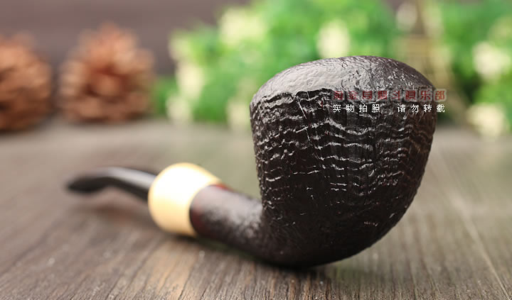 法国CHACOM CC石楠木烟斗 五件套MAITRE-PIPIER 黑色麻面-2