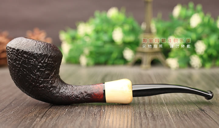 法国CHACOM CC石楠木烟斗 五件套MAITRE-PIPIER 黑色麻面-3