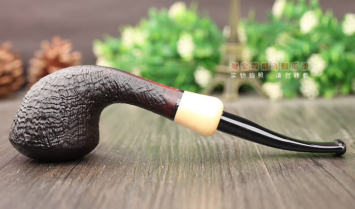 法国CHACOM CC石楠木烟斗 五件套MAITRE-PIPIER 黑色麻面-4