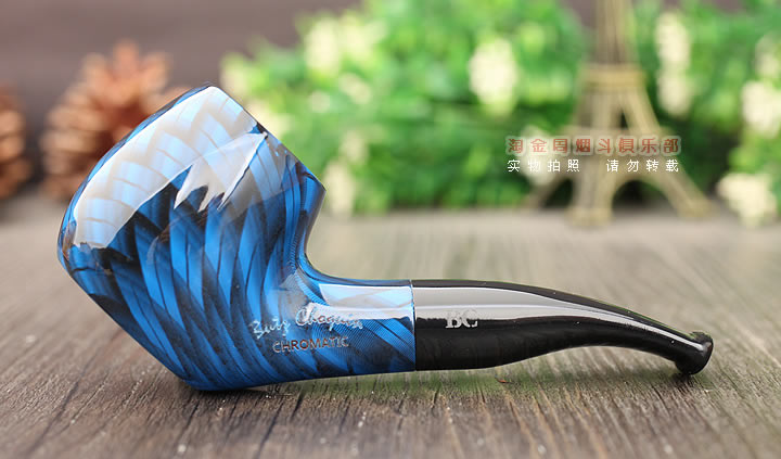 法国BC 石楠木烟斗 NEW CHROMATIC BLEUE CARRE 口袋斗蓝色-3