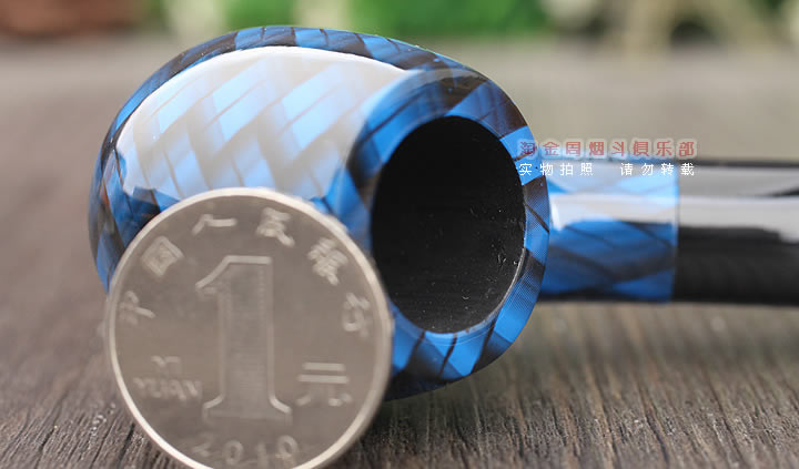 法国BC 石楠木烟斗 NEW CHROMATIC BLEUE CARRE 口袋斗蓝色-5