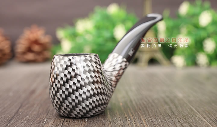 法国BC 石楠木烟斗 NEW CHROMATIC NOIRE CARBO 口袋斗碳纤维-1