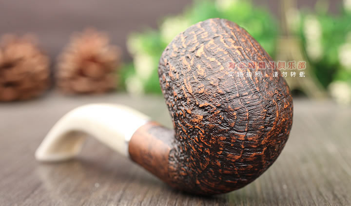法国butz choquin BC 石楠木烟斗 PLOGOFF 麻面1320-2