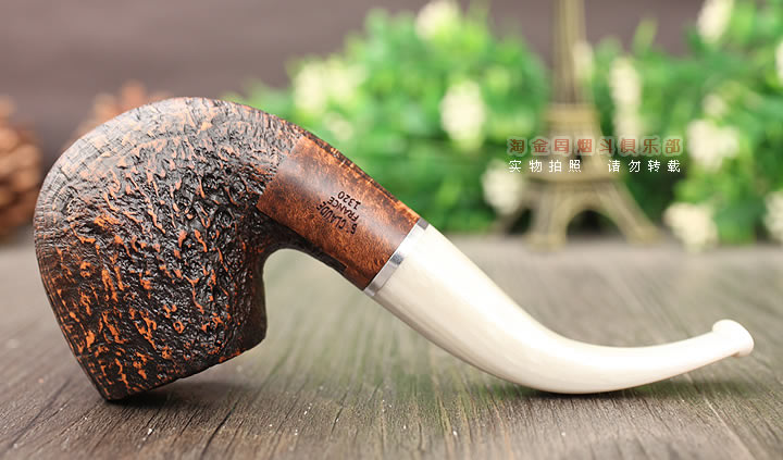 法国butz choquin BC 石楠木烟斗 PLOGOFF 麻面1320-4